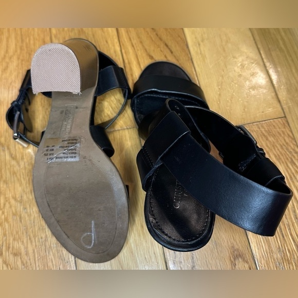Christian Siriano Black Strappy Sandals - Picture 7 of 9